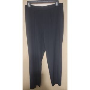 Lulus black side zip dress pants front pockets straight leg Medium